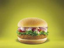 McDonald's McVeggie Twist burger