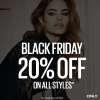 ONLY Black Friday - 20% off on all styles on 27 November 2015