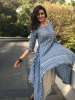Actress Karishma Tanna being ethnic in outfit by Musk Meadows